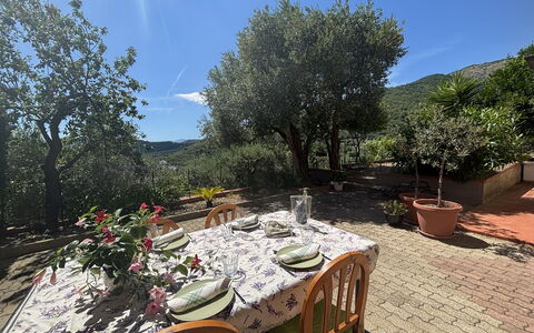Il Fienile, Garden and Peacefull View: Garten, Gebirge, Blumentopf, Landscaping, Garten, Zimmerpflanze, Stuhl, Eco Hotel, Küche & Esszimmer Tisch