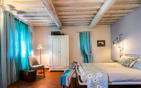 Borgo San Polino: Möbel, Interior Design, Bett, Schlafzimmer, Zimmer, Holz, Linens, Fussboden, Flooring, Bedding
