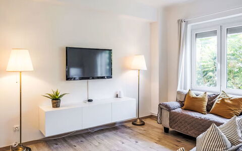 Prague Castle Oasis: Möbel, Interior Design, Fernsehen, Flooring, Holz, Couch, Wohnzimmer, Fernsehgerät, Elektronisches Gerät, Zimmer