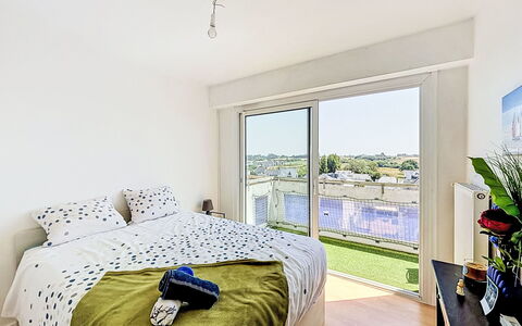Résidence de la Mer: Wohnung, Interior Design, Zuhause, Bett, Zimmer, Schlafzimmer, Bettdecke, Bedding, Linens, Hotel
