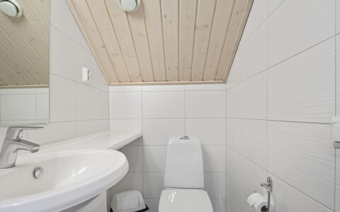 Golfarinkunnas 9E: Armatur, Flooring, Bad Sink, Fussboden, Badezimmer, Holz, Sinken, Interior Design, Decke, Zapfhahn