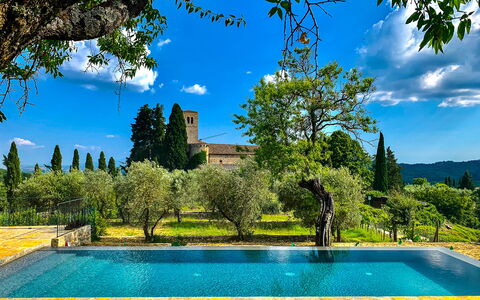 Casa All'Erta: Blau, Schwimmbad, Garten, Estate, Landscaping, Water Feature, Hazienda, Villa, Villa, Eco Hotel