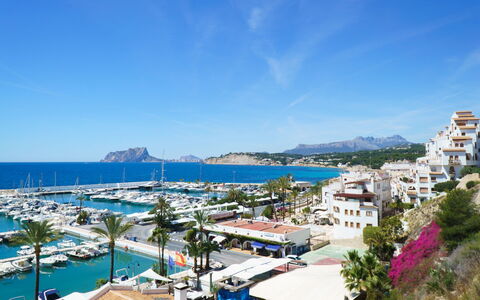 Sol Moraira: Yachthafen, Küsten Und Ozeanische Forms, Boot, Meer, Küste, Hafen, Watercraft, Resort, Hafen, Ferienort