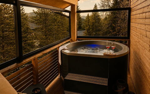 02 Nth050 18A Sup Chalet mit Sauna und Hot Tub 2 e: Wohngebiet, Vogelperspektive, Luftaufnahmen, Nachbarschaft, Landschaft, Vorort, Urban Design, Grundstueck, Estate, Landscaping