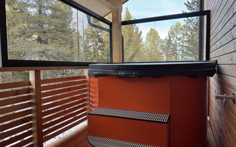 02 Nth054 18E Sup Chalet mit Sauna und Hot Tub 2 e: Haus, Strauch, Zuhause, Wohngebiet, Estate, Hütte, Hazienda, Garten, Schatten, Rasen