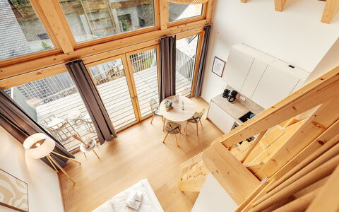 Niederwölz 604: Holz, Interior Design, Fussboden, Zimmer, Holzbeize, Wohnung, Decke, Hartholz, Holzboden, Dachgeschoss