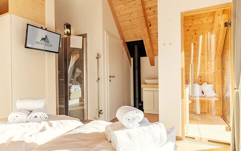 Niederwölz 609: Holz, Interior Design, Schlafzimmer, Möbel, Beleuchtung, Decke, Zuhause, Bett, Fussboden, Zimmer