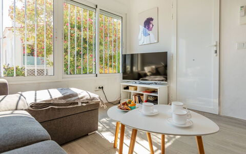 Alondras: Blau, Balkon, Geländer, Wohnung, Zaun, Meer, Resort, Eigentumswohnung, Schwimmbad, Hotel