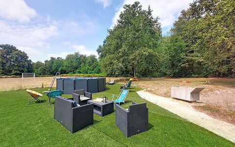 La Ferme de Bordenave: Blau, Balkon, Geländer, Wohnung, Zaun, Meer, Resort, Eigentumswohnung, Schwimmbad, Hotel