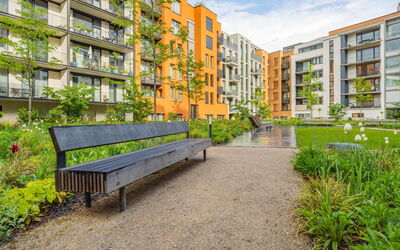 Smichov Kosire Jinonice 1: Wohngebiet, Wohnung, Stadt, Nachbarschaft, Eigentumswohnung, Menschliche Siedlung, Mischnutzung, Garten, Vorort