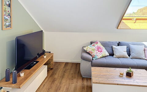 Annette: Möbel, Interior Design, Flooring, Fussboden, Holz, Holzboden, Zimmer, Wohnzimmer, Elektronisches Gerät, Fernsehen