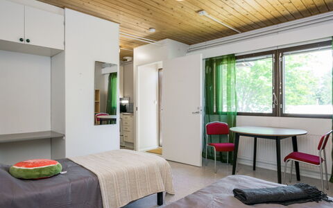 Heinävesi Homes D2: Möbel, Interior Design, Flooring, Fussboden, Bett, Schlafzimmer, Wand, Decke, Zimmer, Holz