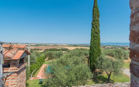 Casa Torrione 14: Himmel, Blau, Strauch, Landschaft, Grundstueck, Landscaping, Plantage, Hecke