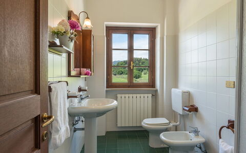 Podere Calcheto 14: Interior Design, Flooring, Zimmer, Fussboden, Decke, Armatur, Zapfhahn, Installation, Bilderrahmen, Zimmerpflanze