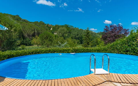 La Casa Dell'Artista 6: Blau, Schwimmbad, Freizeit, Verbundwerkstoff, Schatten, Gartenmöbel, Resort, Eco Hotel, Landscaping, Hinterhof