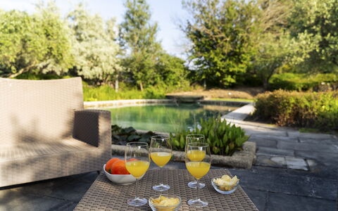 Villa Ninfeo 10+4: Schwimmbad, Gartenmöbel, Möbel, Garten, Stuhl, Sonnenliege, Tisch Im Freien, Resort, Landscaping, Schatten