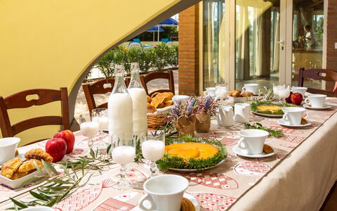 Il Nocciolo 12: Geschirr, Möbel, Tabelle, Essen, Stuhl, Servierware, Tischdecke, Dishware, Drinkware, Teller