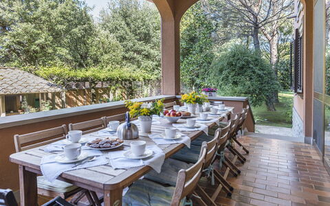Villa Michelangelo 14: Möbel, Stuhl, Tabelle, Garten, Zuhause, Gartenmöbel, Küche & Esszimmer Tisch, Veranda, Schatten, Estate
