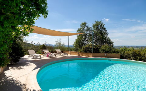 Campodalto 8: Schwimmbad, Gartenmöbel, Resort, Schatten, Eco Hotel, Regenschirm, Stuhl, Landscaping, Hinterhof, Villa