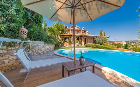 Fontespina 6: Blau, Schwimmbad, Resort, Eco Hotel, Estate, Villa, Hazienda, Regenschirm, Gartenmöbel, Freizeit