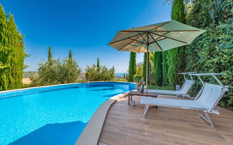 Fontespina 6: Blau, Schwimmbad, Resort, Gartenmöbel, Eco Hotel, Verbundwerkstoff, Landscaping, Villa, Schatten, Hotel