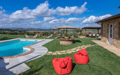 La Villetta di Dante 6: Schwimmbad, Resort, Freizeit, Gartenmöbel, Garten, Estate, Eco Hotel, Hinterhof, Bauernhaus, Erholung