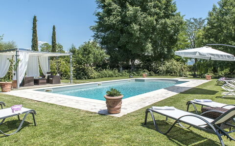 Albachiara 8: Schwimmbad, Gartenmöbel, Möbel, Resort, Sonnenliege, Garten, Freizeit, Schatten, Stuhl, Estate