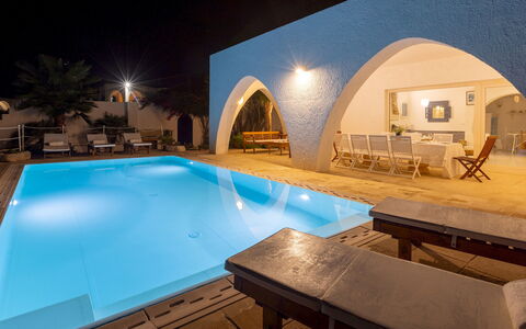 Villa del Lentisco 8+2: Schwimmbad, Möbel, Resort, Schatten, Hotel, Villa, Hazienda, Eco Hotel, Stuhl