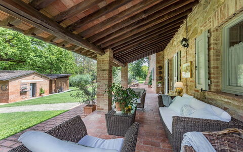 Il Molinaccio 14+2: Zuhause, Haus, Hütte, Möbel, Estate, Tür, Garten, Backstein, Veranda, Bauernhaus