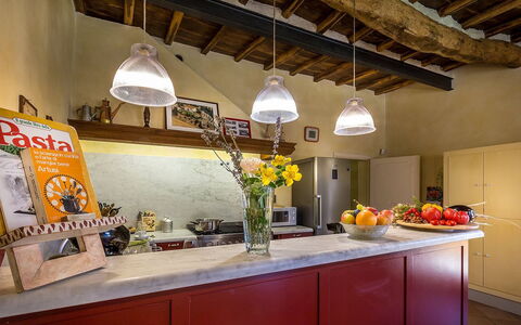 Le Querce dei Medici 12+2: Interior Design, Küche, Möbel, Wand, Countertop, Küchengerät, Flooring, Decke, Holz, Major Appliance