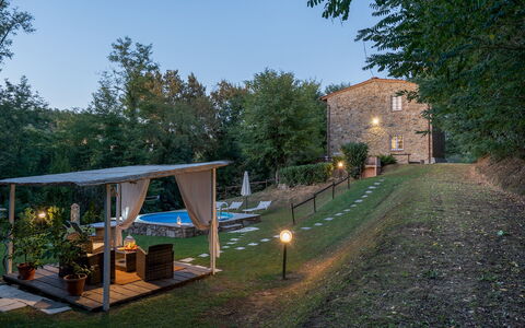 Ai Due Cuori 4: Möbel, Hinterhof, Gartenmöbel, Garten, Schwimmbad, Hütte, Schatten, Garten, Stuhl, Estate