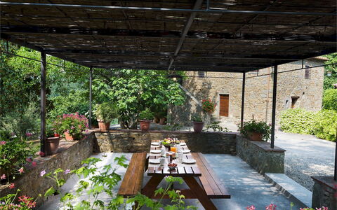 Crognole 6: Möbel, Holz, Tabelle, Stuhl, Gartenmöbel, Garten, Tisch Im Freien, Schatten, Hinterhof