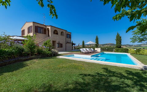 Casale Rosy 6+2: Schwimmbad, Estate, Landscaping, Villa, Hazienda, Bauernhaus, Villa, Eco Hotel, Hof
