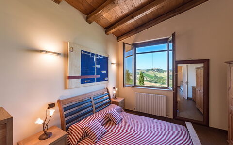 Casale Rosy 6+2: Interior Design, Holz, Schlafzimmer, Decke, Bett, Möbel, Zimmer, Flooring, Fussboden, Zuhause