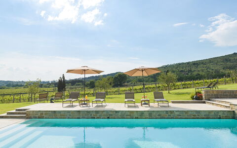 Ca Maggiore 10+2: Schwimmbad, Resort, Gartenmöbel, Garten, Eco Hotel, Landscaping, Schatten, Stuhl, Flagstone, Water Feature
