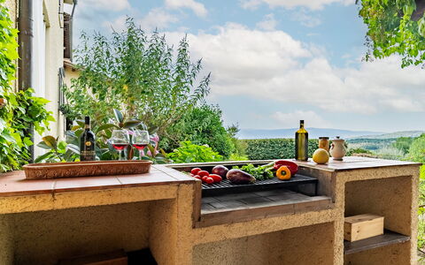 Casale le Conce 6: Garten, Holzbeize, Design, Kamin, Zimmerpflanze, Küche, Countertop, Hinterhof, Herd, Fliese