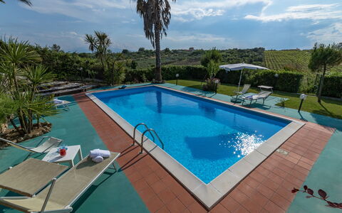 Ripari di Giobbe 6+2: Schwimmbad, Resort, Eco Hotel, Gartenmöbel, Freizeit, Sonnenliege, Hotel, Hazienda, Schatten