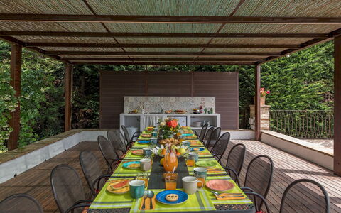 Il Borgo 16: Möbel, Tabelle, Holz, Stuhl, Gartenmöbel, Küche & Esszimmer Tisch, Tisch Im Freien, Schatten, Garten, Hinterhof