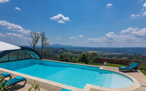 Il Casale del Nonno 8+2: Blau, Schwimmbad, Verbundwerkstoff, Resort, Eco Hotel, Schatten, Freizeit, Gartenmöbel, Villa, Estate