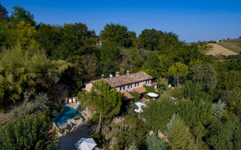 Villa Agave 8: Baum, Landschaft, Haus, Zuhause, Ländliches Gebiet, Dach, Hütte, Estate, Landscaping, Dorf