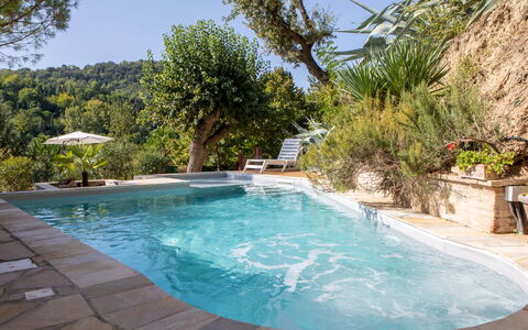 Villa Agave 8: Schwimmbad, Wasser, Gartenmöbel, Resort, Freizeit, Verbundwerkstoff, Water Feature, Eco Hotel, Schatten, Blumentopf