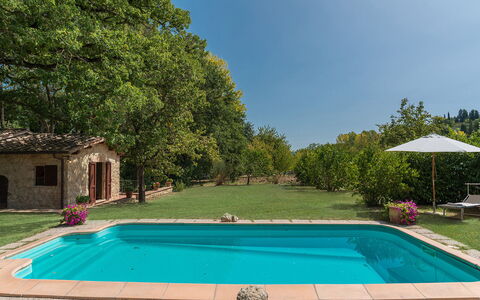 Mulino della Quercia 2+1: Schwimmbad, Hinterhof, Garten, Estate, Resort, Hazienda, Freizeit, Schatten, Eco Hotel, Bauernhaus
