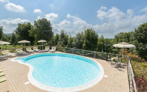 L'Ovile 8: Schwimmbad, Gartenmöbel, Möbel, Stuhl, Resort, Eco Hotel, Hotel, Regenschirm, Sonnenliege, Tisch Im Freien