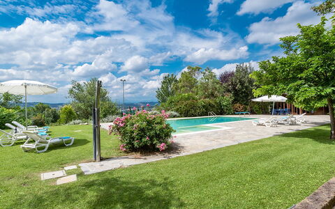 Villa Ambrah 12+1: Schwimmbad, Garten, Resort, Gartenmöbel, Eco Hotel, Landscaping, Ferienort, Park, Sonnenliege, Villa