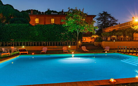 Villa delle Sophore 12: Schwimmbad, Resort, Thermae, Eco Hotel, Hazienda, Estate, Landschaft Beleuchtung, Freizeit, Hotel, Water Feature