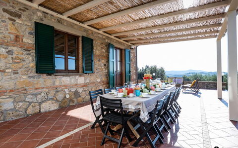 Il Poggiarellino 14: Möbel, Gartenmöbel, Stuhl, Tisch Im Freien, Küche & Esszimmer Tisch, Terrasse, Schatten, Eco Hotel, Veranda, Flagstone