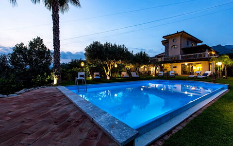 Villa Alba 12: Schwimmbad, Resort, Estate, Eco Hotel, Nacht, Thermae, Hazienda, Villa, Landschaft Beleuchtung, Hotel