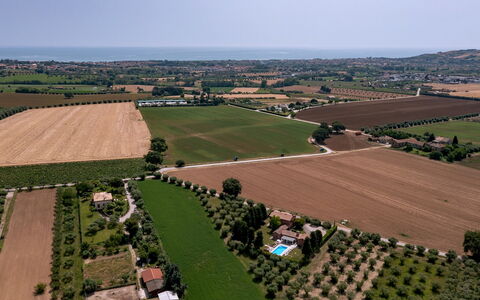 Villa Ninetta 10+1: Vogelperspektive, Einfach, Luftaufnahmen, Landschaft, Feld, Grundstueck, Plantage, Landwirtschaft, Ländliches Gebiet, Urban Design