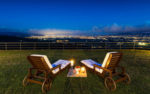 Villa Desiderio 9: Horizont, Landschaft, Nacht, Dämmerung, Abend, Gartenmöbel, Resort, Eco Hotel, Landschaft Beleuchtung, Landscaping