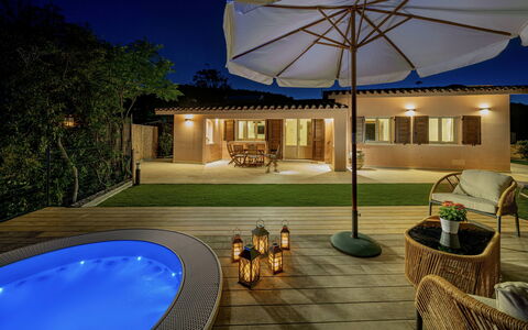 Villa Gea 8: Schwimmbad, Möbel, Gartenmöbel, Resort, Stuhl, Eco Hotel, Estate, Terrasse, Deck, Schatten